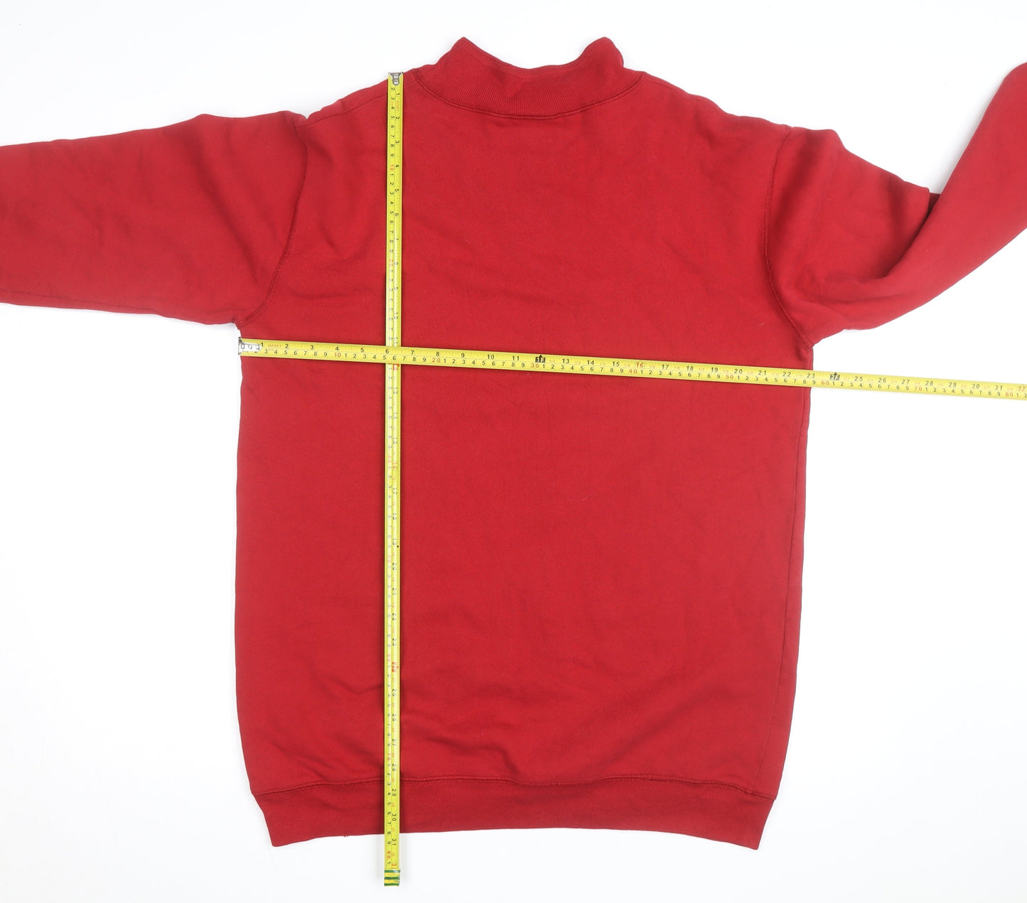 Coldwater Creek Red Fleece Pullover Sweatshirt Women’s S High Neck