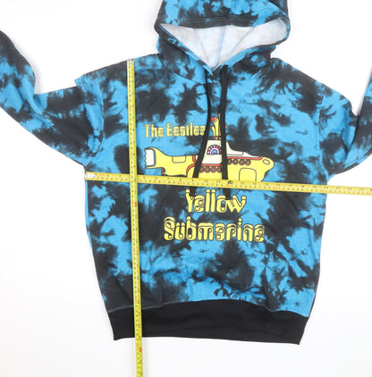 The Beatles Yellow Submarine Blue Tie-Dye Men's Pullover Hoodie M