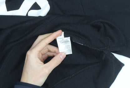 FILA Mens Black L Crew Neck Logo Pullover Sweatshirt