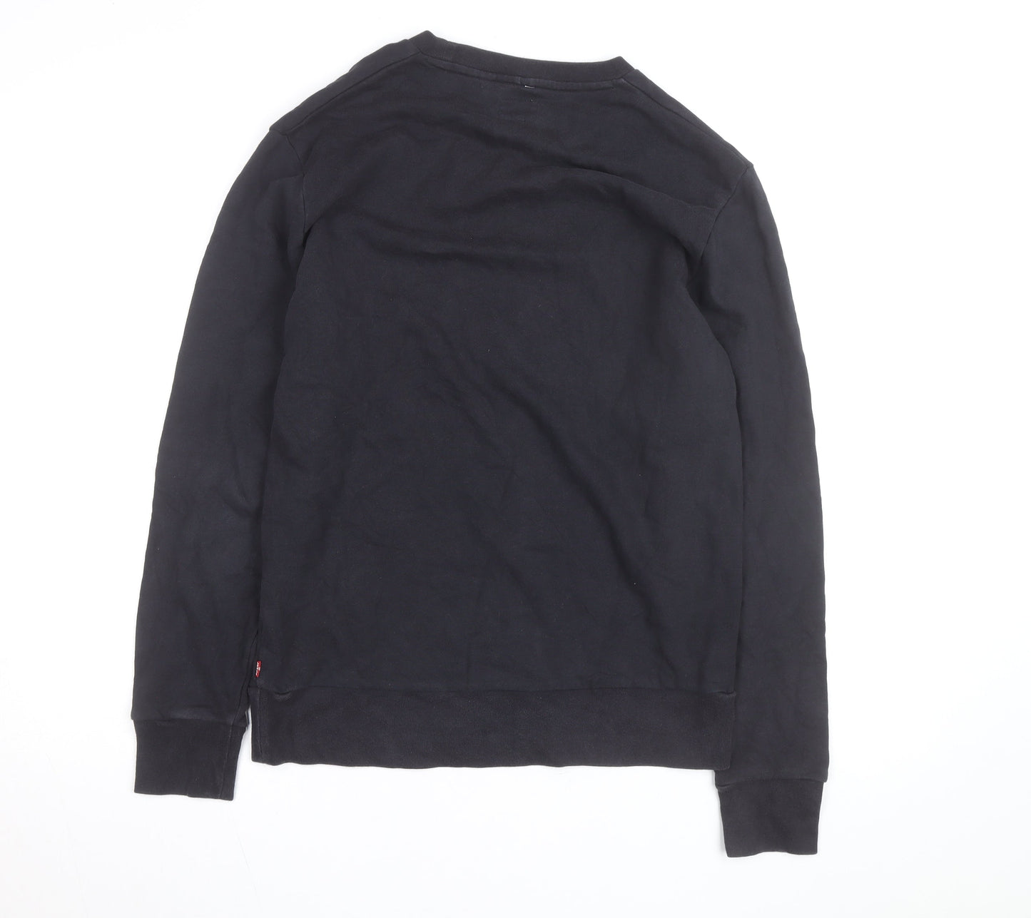 Levi's Men's Black Graphic Crew Neck Cotton Sweatshirt M