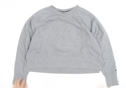 Nike Women’s Grey Dri-FIT Pullover Sweatshirt Medium