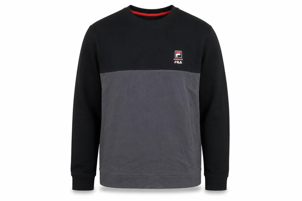Fila Men's Black Regular Fit Pullover Sweatshirt Size L