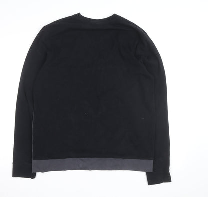 FILA Men's Black Regular Fit Pullover Sweatshirt Size L
