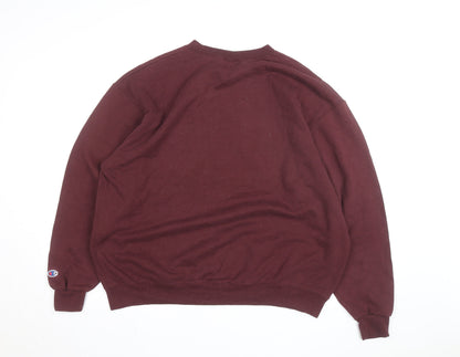 Champion Men's Brown XL Pullover Crew Neck Graphic Sweatshirt