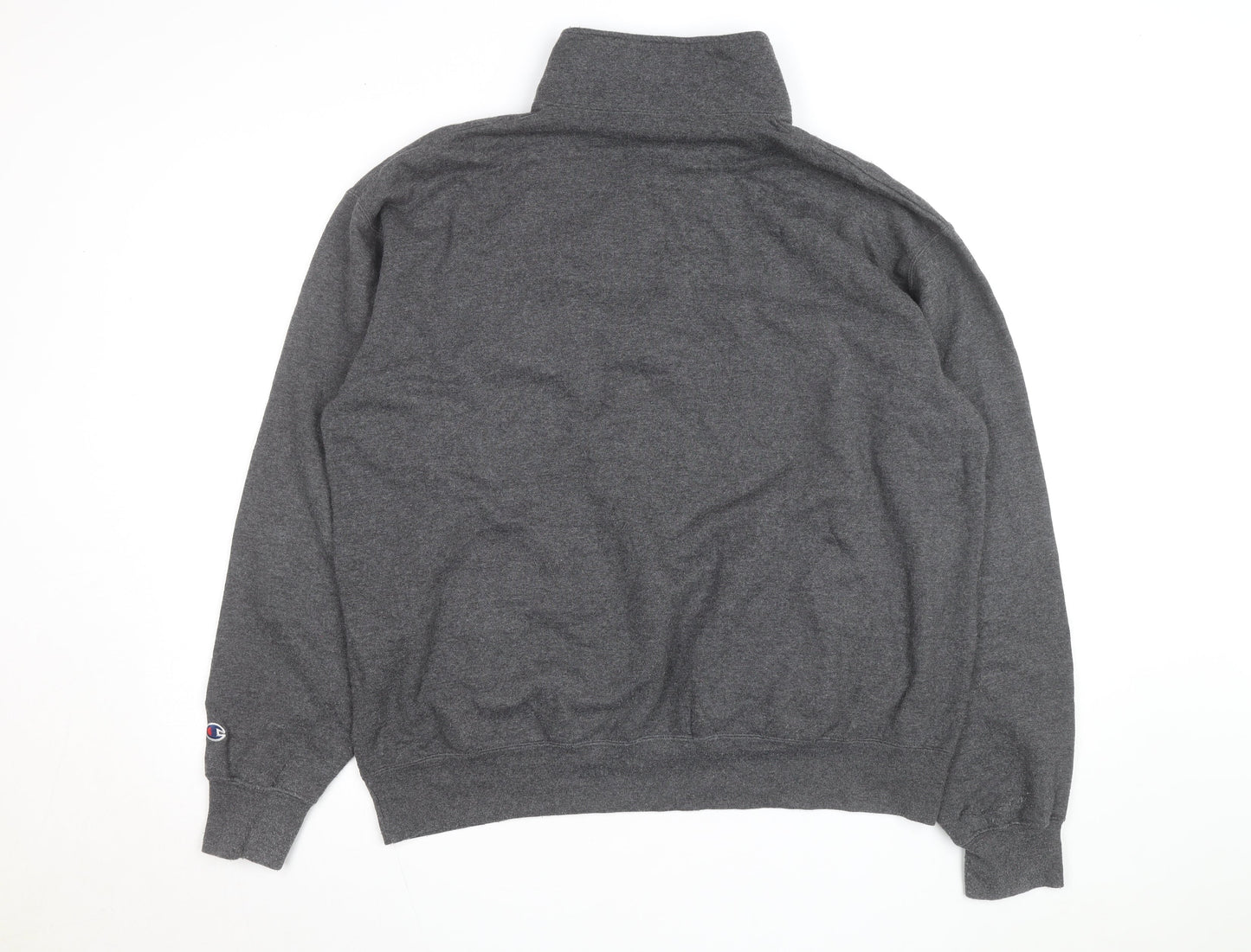 Champion Men’s Grey 1/4 Zip ELON Sweatshirt XL Fleece Pullover