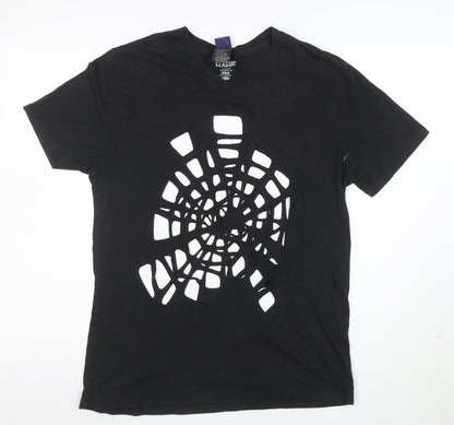 Old Navy Men's Black Classic Fit Cut-Out Tee V-Neck Size M