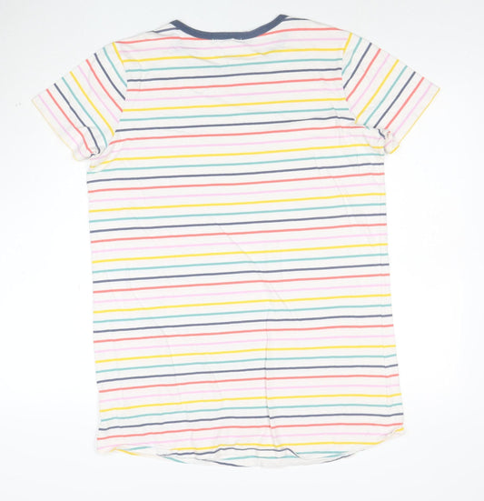 Vans Womens Multicoloured Striped Ringer T-Shirt Size L