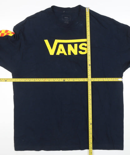 Vans Men's Blue XL Long Sleeve Classic Fit Logo Sweatshirt