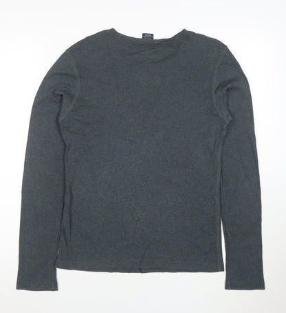 Ralph Lauren Sport Women Grey Long Sleeve Cotton T-Shirt Size L