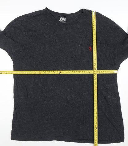 Ralph Lauren Polo Mens Black Long Sleeve Cotton T-Shirt L