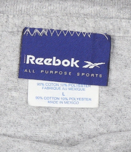 Reebok Men’s Grey Chicago Marathon 2003 Long Sleeve Sports T-Shirt L