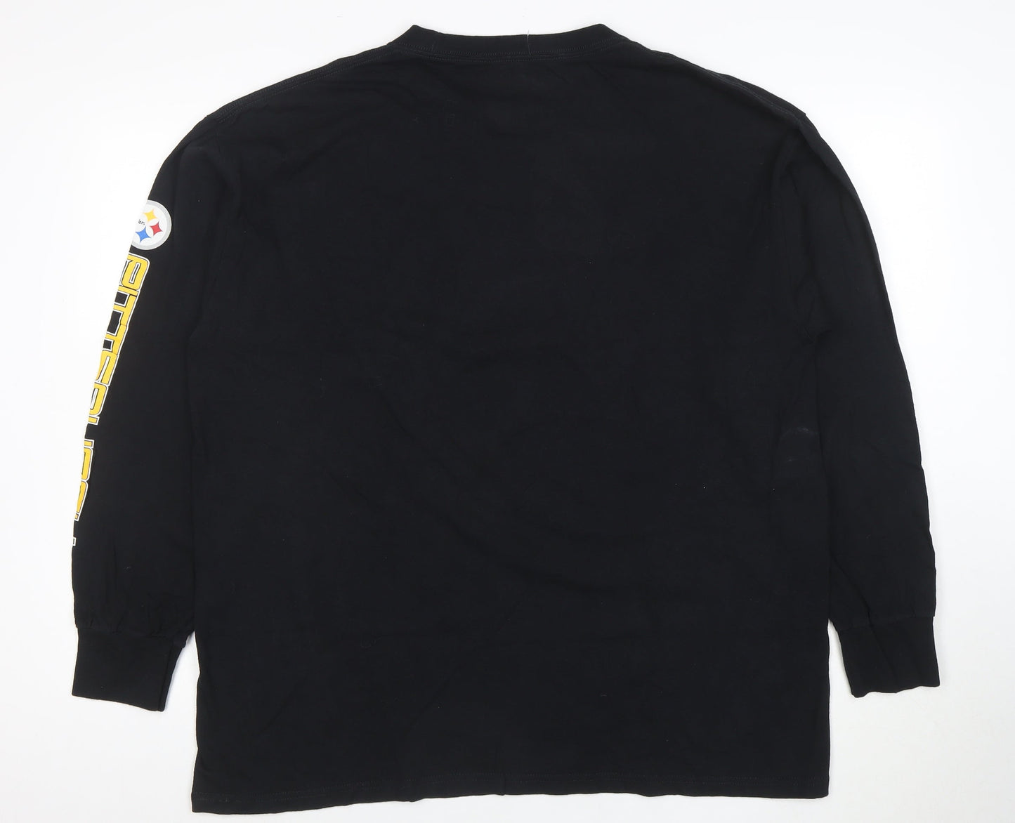 NFL Team Apparel Men's Black XL Steelers Long Sleeve Football T-Shirt