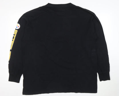 NFL Team Apparel Men's Black XL Steelers Long Sleeve Football T-Shirt