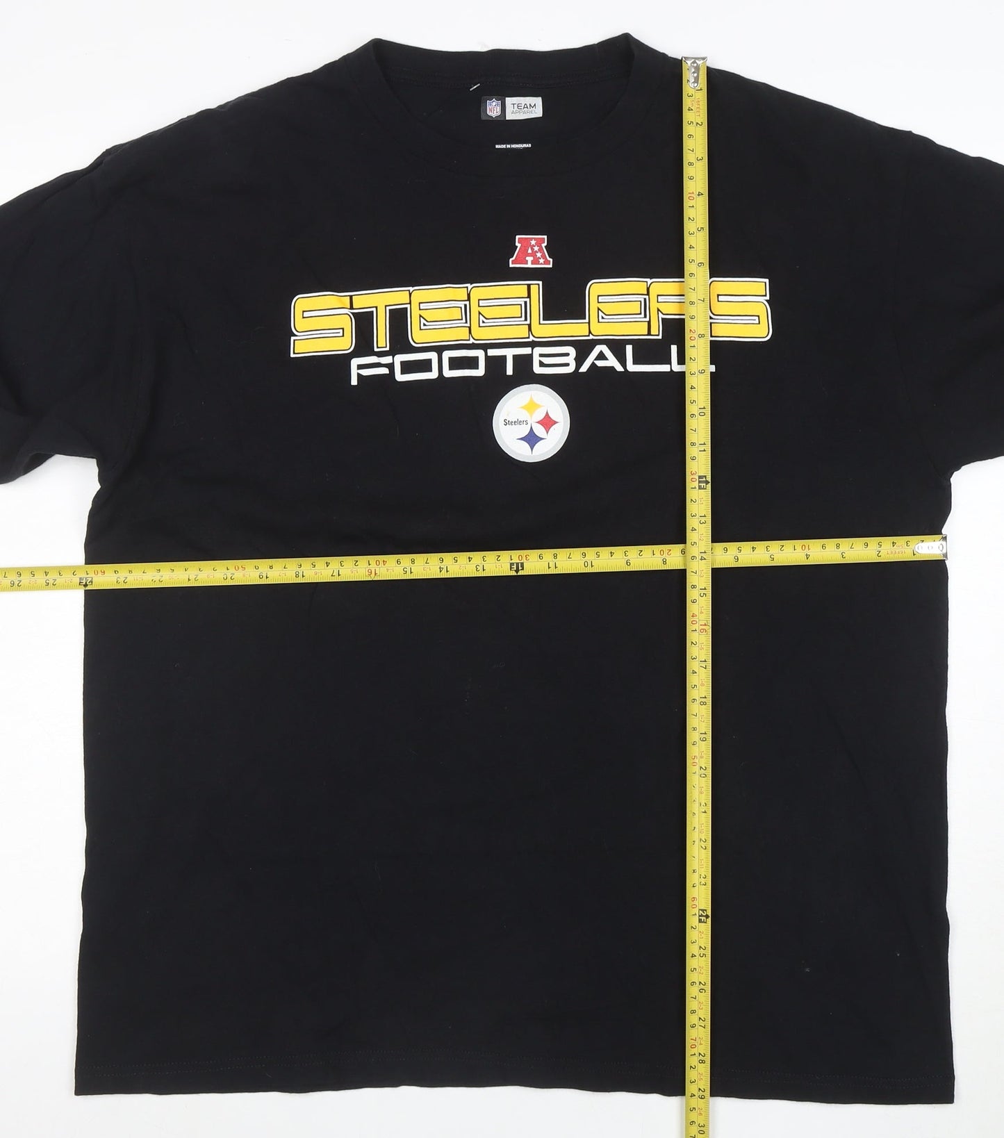 NFL Team Apparel Men's Black XL Steelers Long Sleeve Football T-Shirt