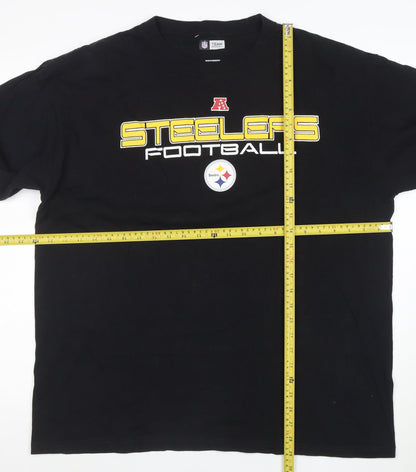NFL Team Apparel Men's Black XL Steelers Long Sleeve Football T-Shirt