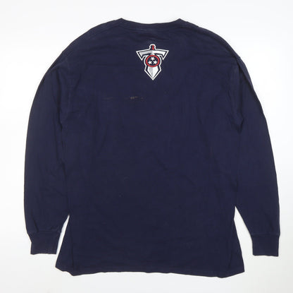 Lee Sport Men's Navy Tennessee Titans Long Sleeve T-Shirt Size L