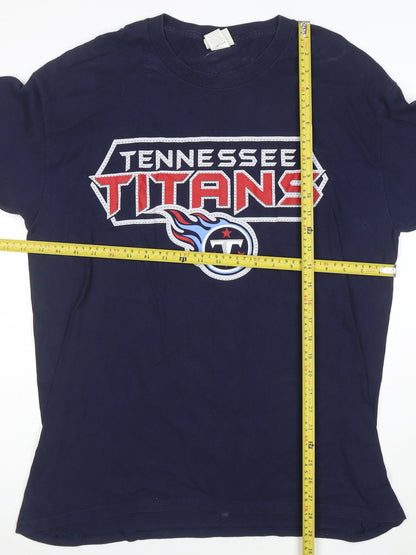 Lee Sport Men's Navy Tennessee Titans Long Sleeve T-Shirt Size L