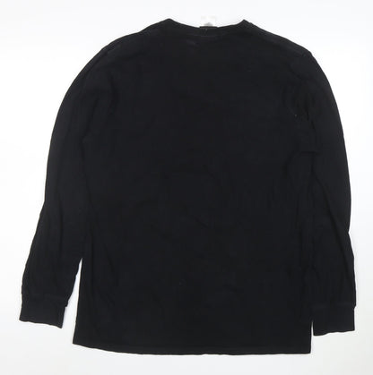 Harley-Davidson Men's Black Long Sleeve Cotton T-Shirt Size L