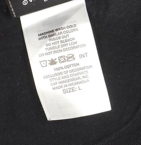 Harley-Davidson Men's Black Long Sleeve Cotton T-Shirt Size L
