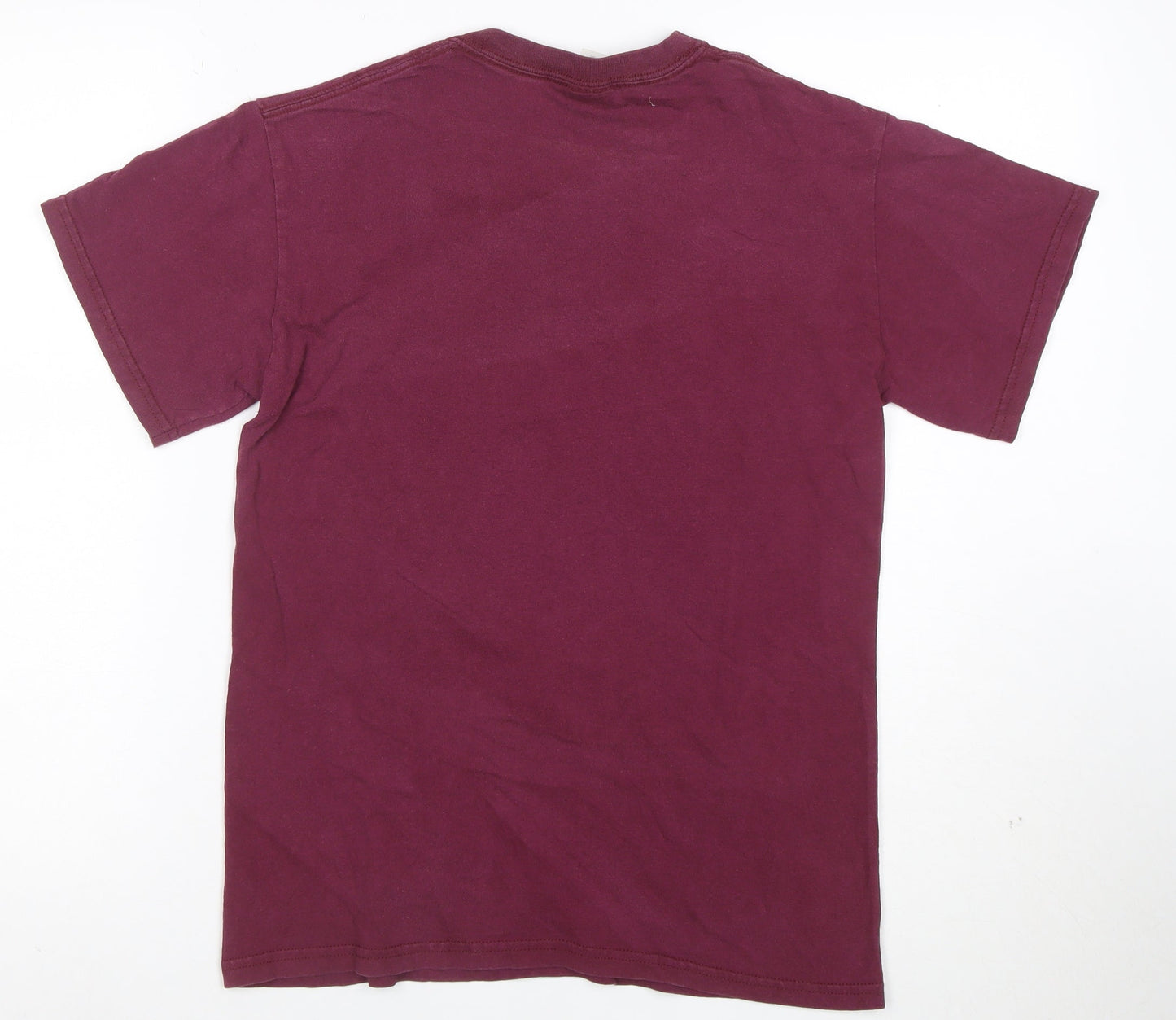 Gildan Men's Purple Graphic Sports T-Shirt Size S