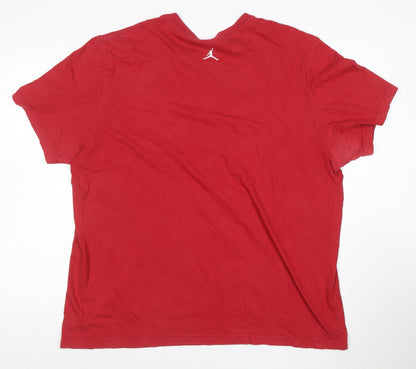 Jordan Men's Red 2XL Graphic Sports T-Shirt