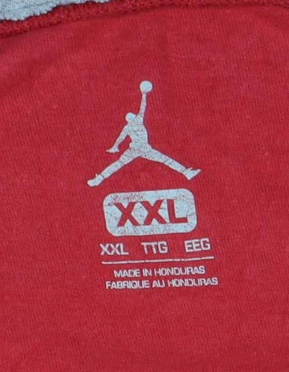 Jordan Men's Red 2XL Graphic Sports T-Shirt