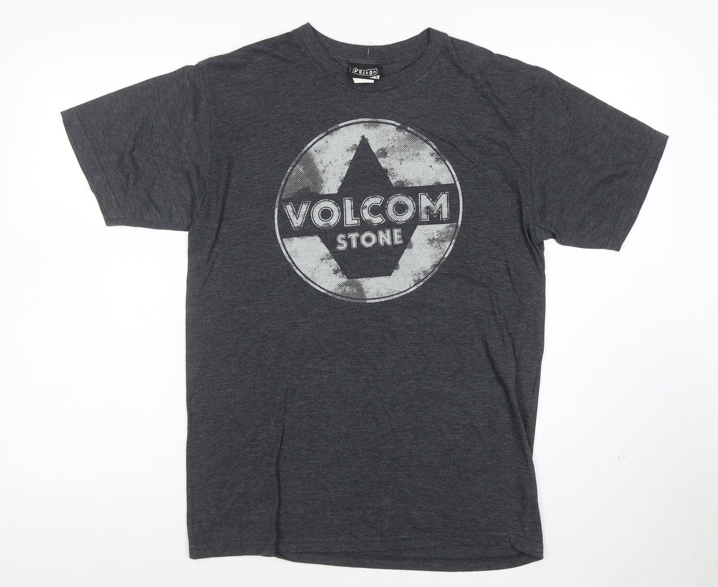 Volcom Men's Grey Graphic Short Sleeve T-Shirt Size M