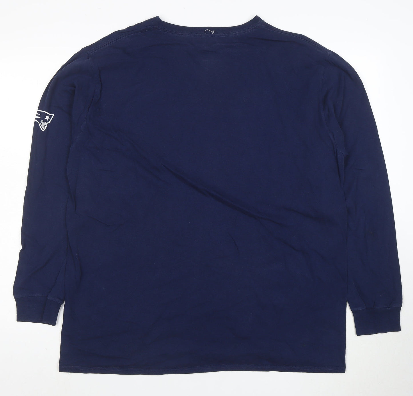Majestic Men’s Blue Long Sleeve New England Patriots XL T-Shirt