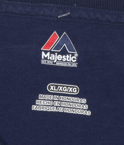 Majestic Men’s Blue Long Sleeve New England Patriots XL T-Shirt
