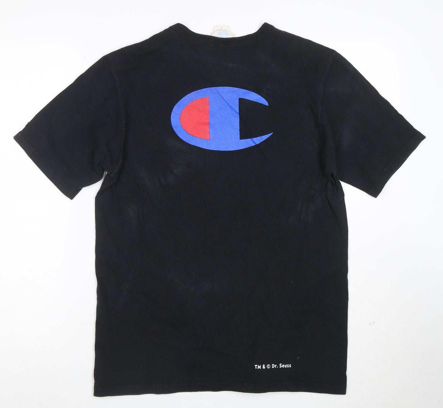 Champion Men’s Black Dr. Seuss Graphic Cotton T-Shirt Size M