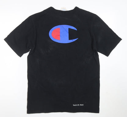 Champion Men’s Black Dr. Seuss Graphic Cotton T-Shirt Size M