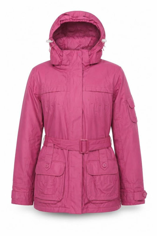 Regatta Women’s Pink Waterproof Belted Parka Jacket Size S