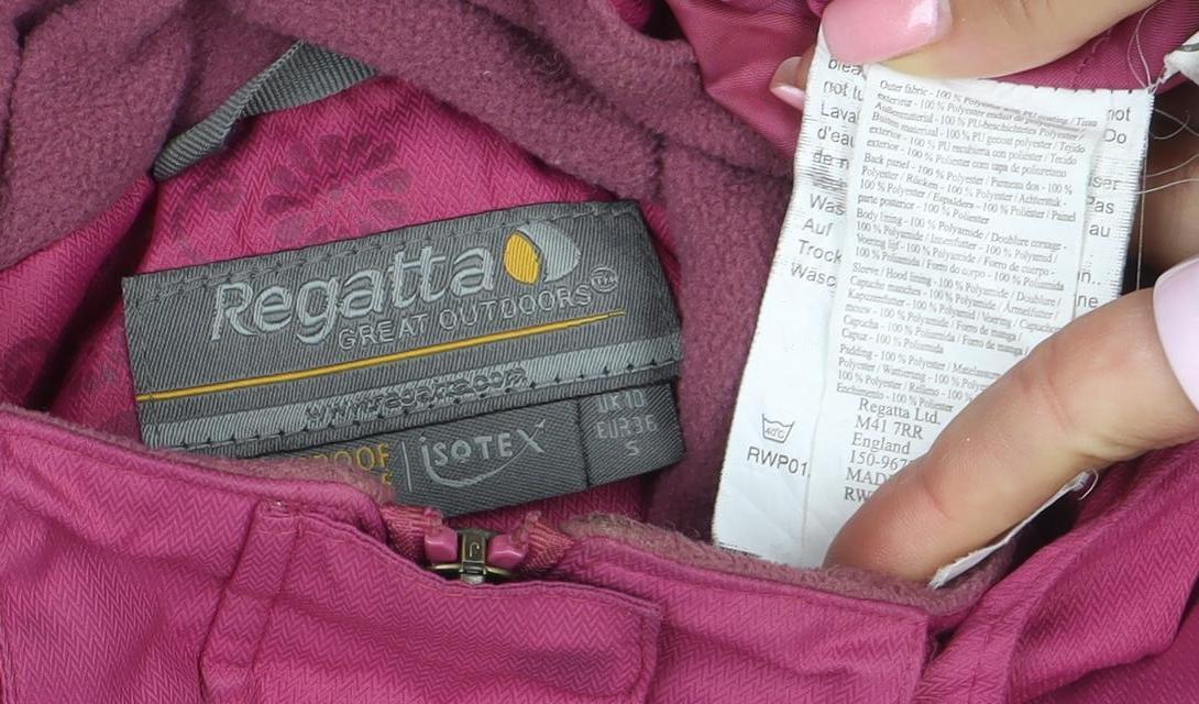 Regatta Women’s Pink Waterproof Belted Parka Jacket Size S