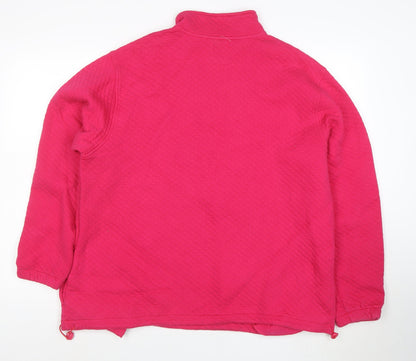 Disney Women’s Pink Walt Disney World 1/4 Zip Sweatshirt XL