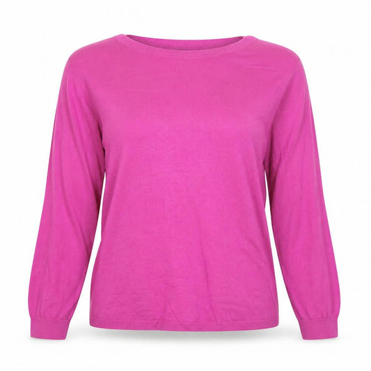 Joules Womens Pink Cotton Crew Neck Long Sleeve Jumper Size 10