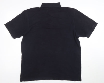 Hugo Boss Mens Black XL Pima Cotton Polo Shirt