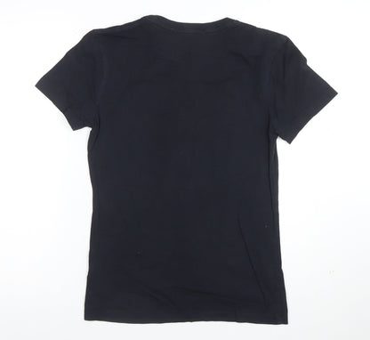 Calvin Klein Jeans Women's Black Cotton Logo T-Shirt Size M