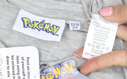 Pokémon Boys Grey Pikachu Long Sleeve T-Shirt 13-14 Years