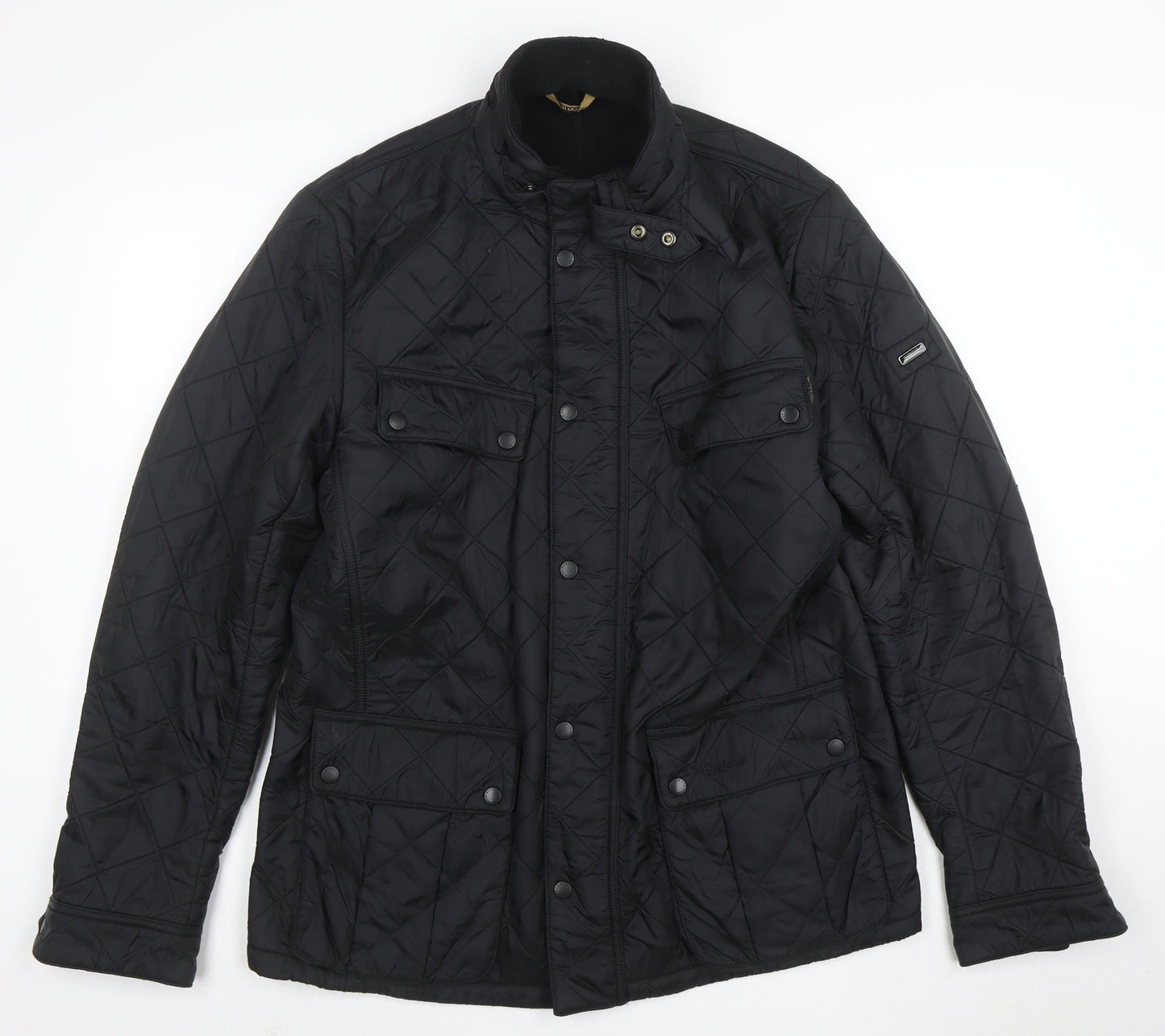 Barbour International Men’s Black XL Quilted Motorcycle Jacket