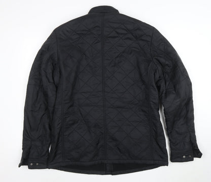 Barbour International Men’s Black XL Quilted Motorcycle Jacket