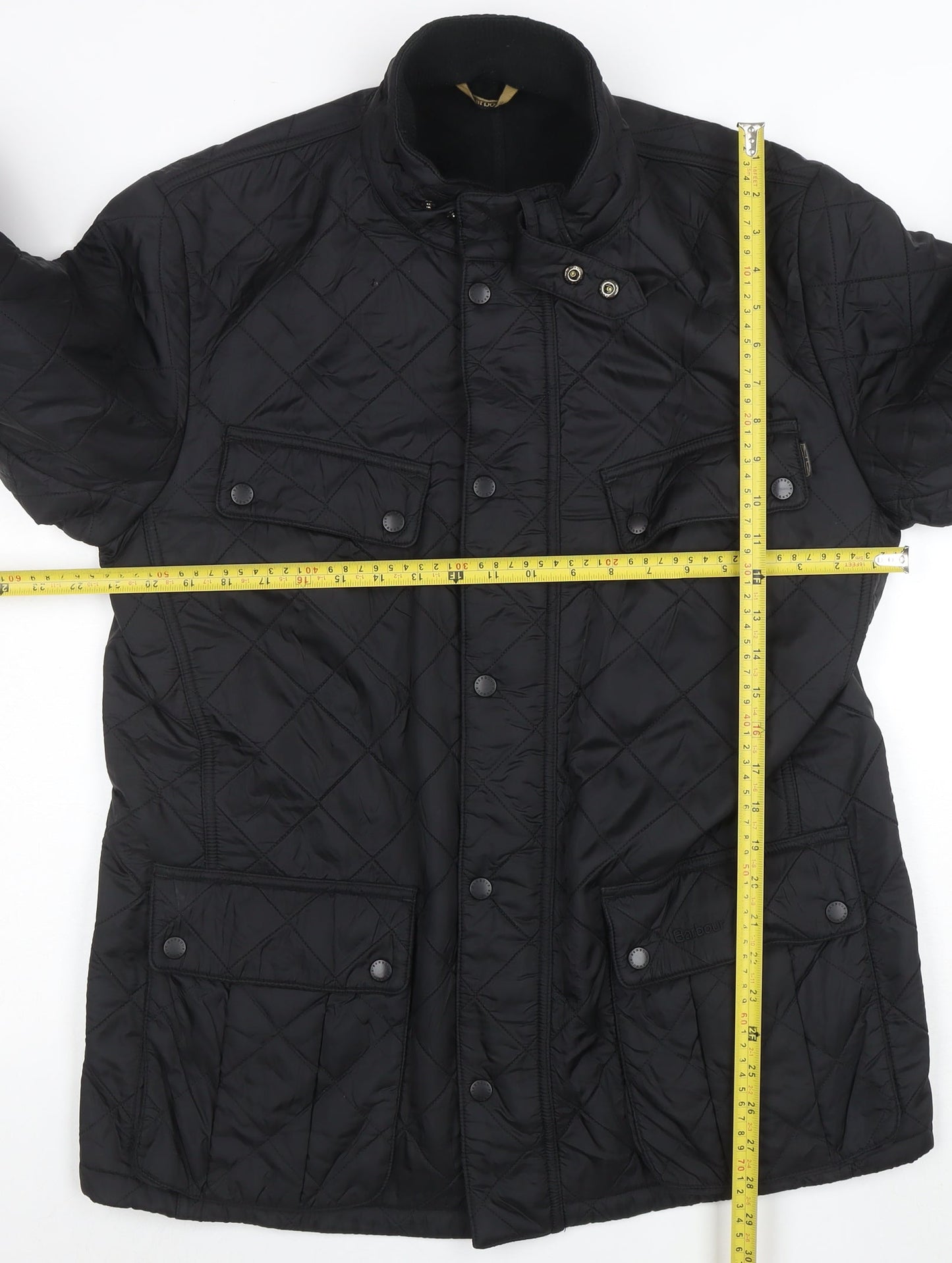 Barbour International Men’s Black XL Quilted Motorcycle Jacket