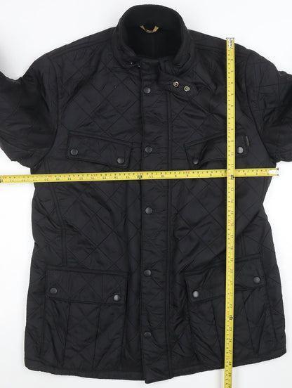 Barbour International Men’s Black XL Quilted Motorcycle Jacket
