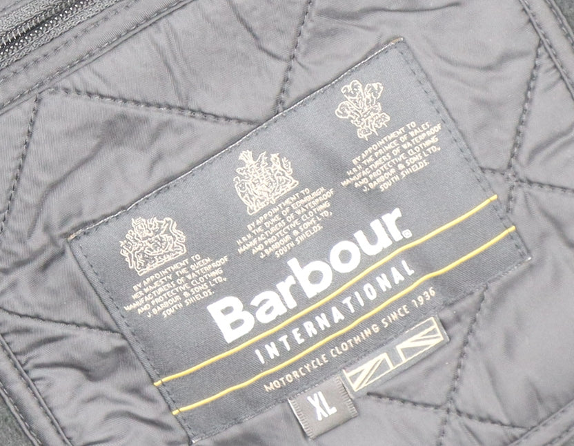 Barbour International Men’s Black XL Quilted Motorcycle Jacket