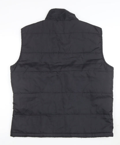 The Elevin Group Men's Black XL Puffer Waistcoat Baseball Style