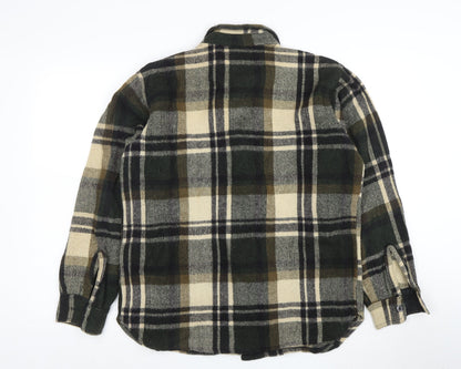Alaska 1959 Men's Green Check Flannel Button-Up Shirt M