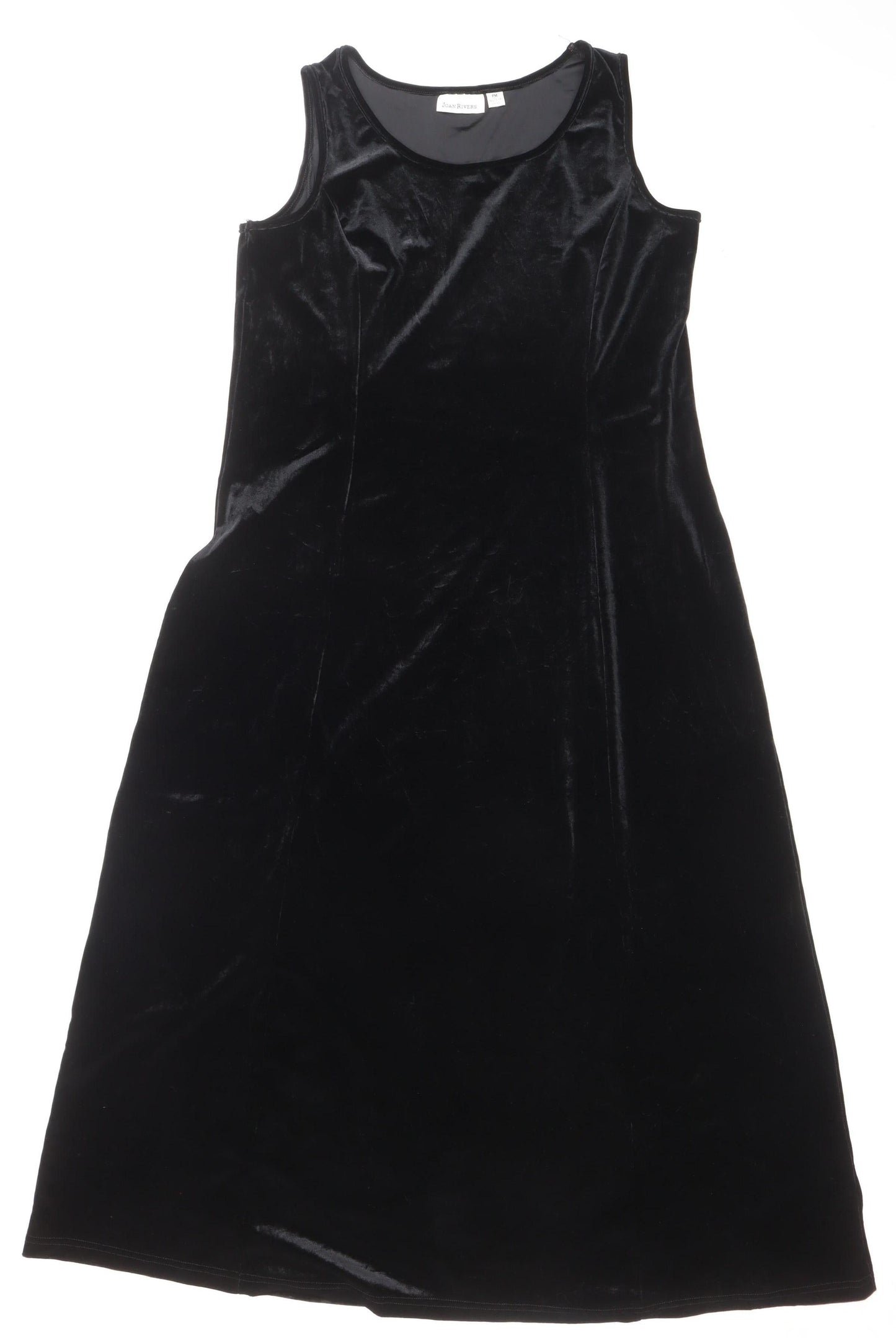 Joan Rivers Women's Black Velvet Sleeveless Shift Dress M