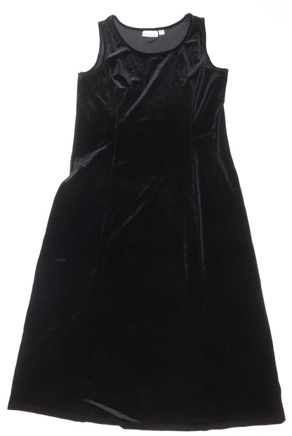 Joan Rivers Women's Black Velvet Sleeveless Shift Dress M