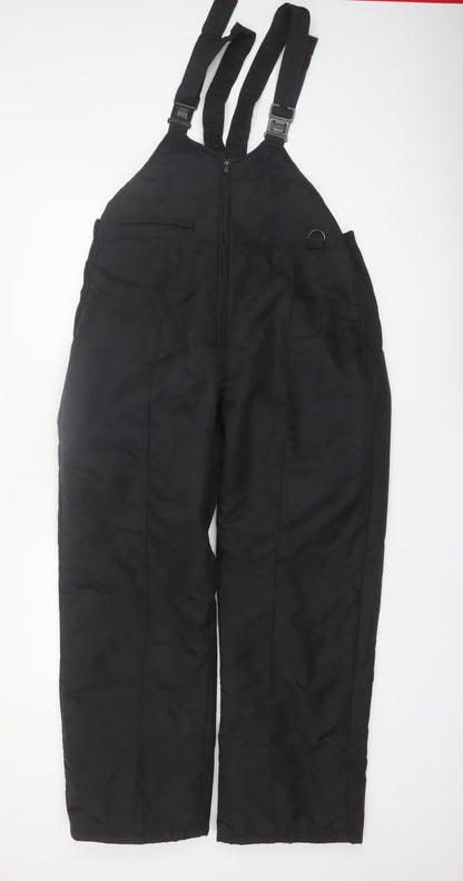 Ski Gear Men's Black L Snow Pants Insulated Waterproof Winter Trousers
