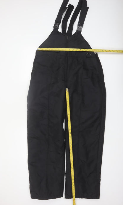 Ski Gear Men's Black L Snow Pants Insulated Waterproof Winter Trousers