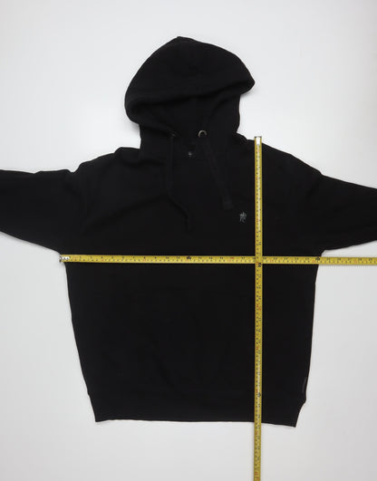 French Connection Men's Black XL Pullover Hoodie with Logo